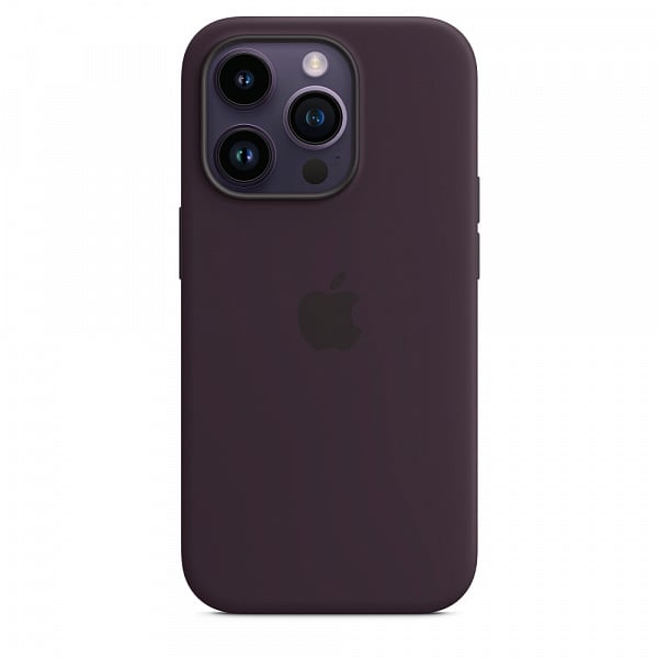 Чехол силиконовый MagSafe iPhone 14 Pro Max, темно-фиолетовый