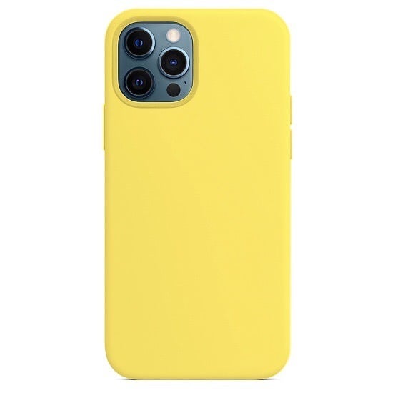 Чехол силиконовый MagSafe iPhone 12/12 Pro, жёлтый