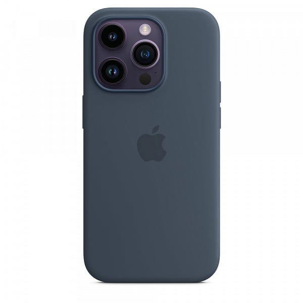 Чехол силиконовый MagSafe iPhone 14/14 Pro, синий