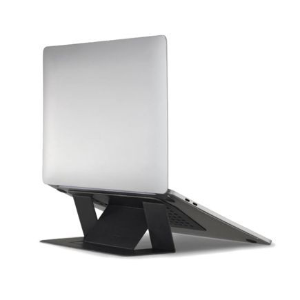 Подставка из веганской кожи на клейкой основе MOFT Adhesive Laptop Stand для MacBook, черный