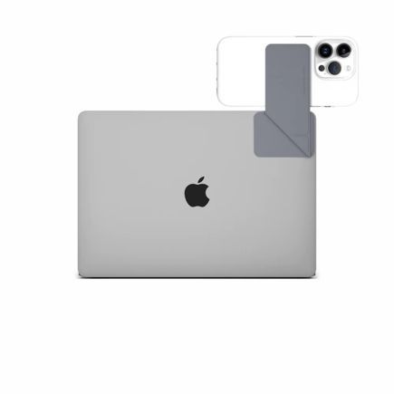 Магнитный держатель MOFT Snap Laptop Phone Mount на MacBook для iPhone с поддержкой MagSafe, серый