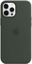 Чехол силиконовый MagSafe iPhone 12 Pro Max, тёмно-зелёный