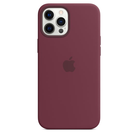 Чехол силиконовый MagSafe iPhone 12 Pro Max, бордовый