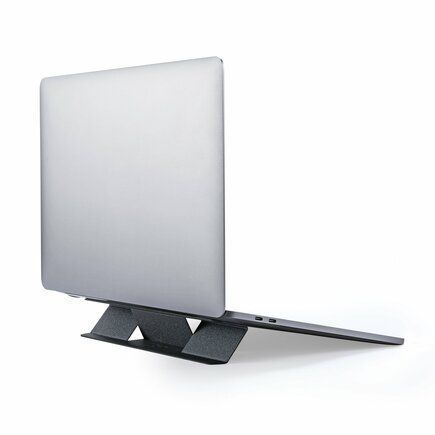 Подставка из веганской кожи на клейкой основе MOFT Laptop Stand Mini для MacBook, серый