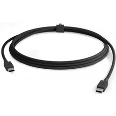 Дата-кабель "vlp" Nylon Cable USB C - USB C, 100W, 1.2м, черный