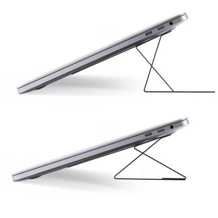 Подставка из веганской кожи на клейкой основе MOFT Adhesive Laptop Stand для MacBook, черный