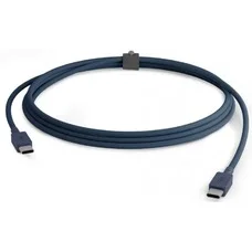 Дата-кабель "vlp" Nylon Cable USB C - USB C, 100W, 1.2м, темно-синий