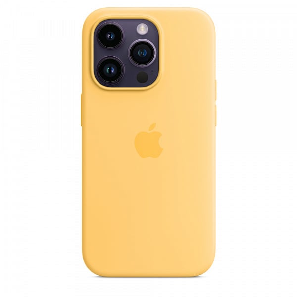 Чехол силиконовый MagSafe iPhone 14/14 Pro, желтый