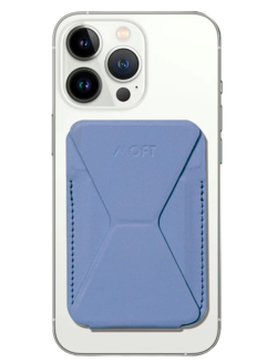 Бумажник из экокожи с подставкой и поддержкой MagSafe MOFT Snap-on Phone Stand & Wallet, фиолетовый