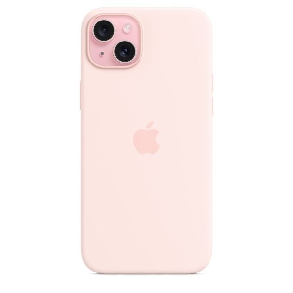 Чехол силиконовый MagSafe iPhone 15, розовый