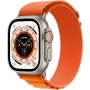 Apple Watch Ultra 49 мм, ремешок Alpine оранжевого цвета, размер L