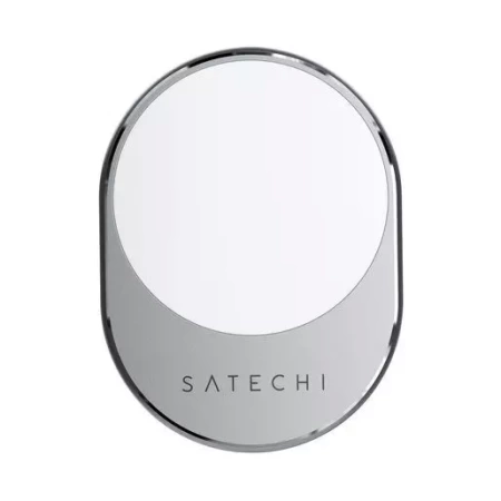 Беспроводное зарядное устройство для автомобиля Satechi Magnetic Wireless Car Charger, серый космос