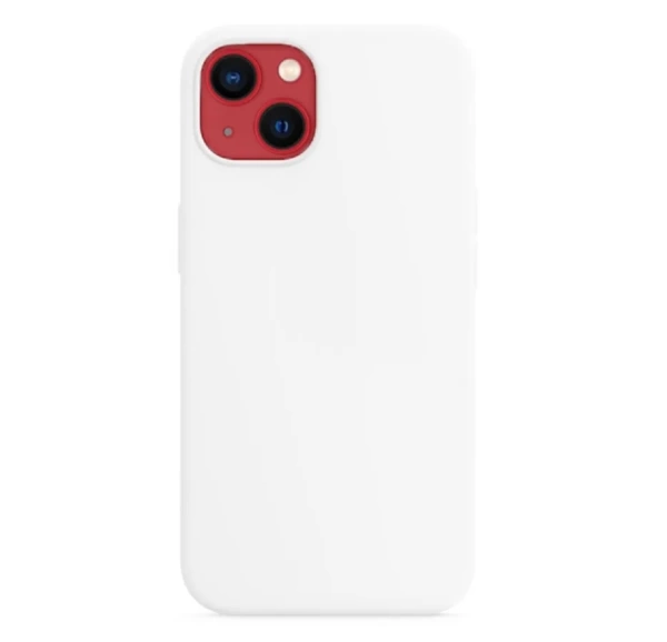 Чехол силиконовый MagSafe на iPhone 13, белый