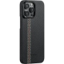 Чехол Pitaka Fusion Weaving MagEZ Case 4 для iPhone 15 Pro Max, красный чили