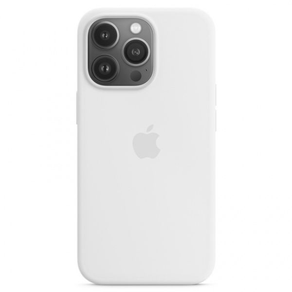 Чехол силиконовый MagSafe iPhone 14 Pro Max, белый