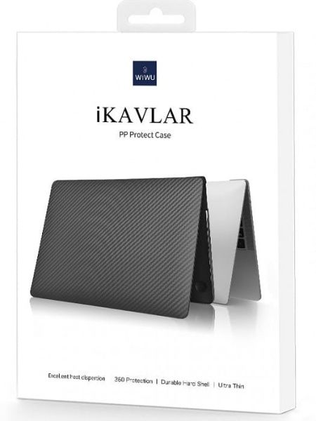 Чехол накладка пластиковая WIWU ikavlar MacBook Hard Case Pro 16", черный
