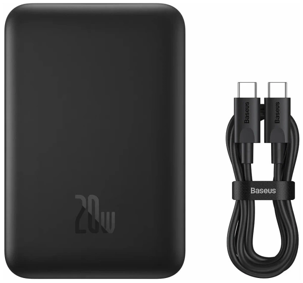 Портативный аккумулятор Baseus Magnetic Mini Wireless Fast Charge 10000 mAh, черный