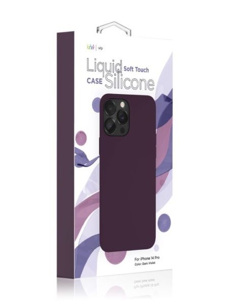 Чехол "vlp" Silicone case для iPhone 14 Pro Max, тёмно-фиолетовый