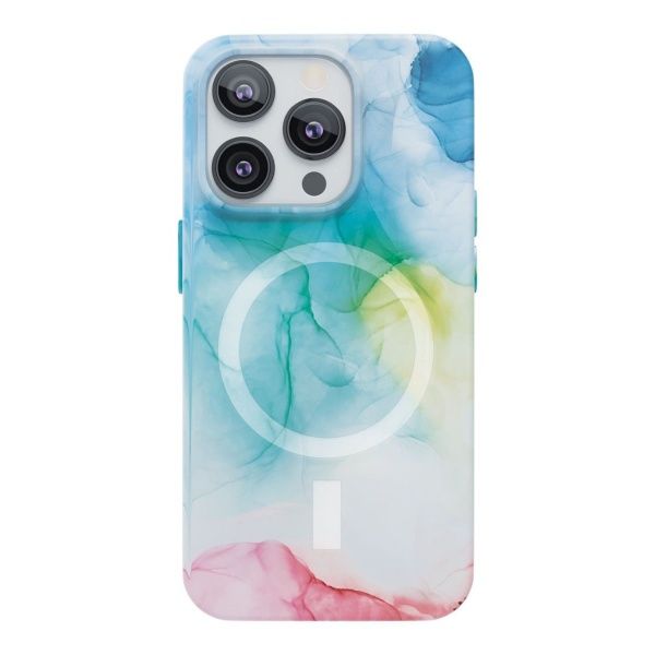 Чехол защитный “vlp” Splash case с MagSafe для iPhone 14 Pro Max, радужный
