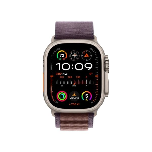 Apple Watch Ultra 2 49 мм, ремешок Alpine цвета индиго, размер L