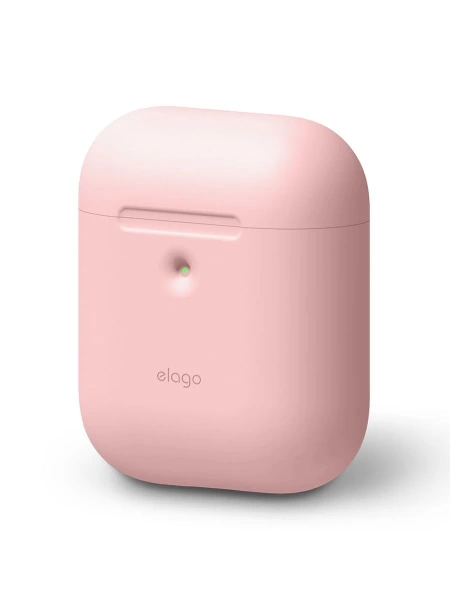 Чехол Elago Silicone case для AirPods 2, розовый