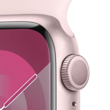 Apple Watch Series 9 45 мм, розовый, размер S/M