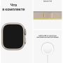 Apple Watch Ultra 49 мм, ремешок Trail желтого/бежевого цвета, размер M/L