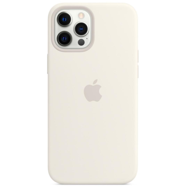 Чехол силиконовый MagSafe iPhone 12/12 Pro, белый