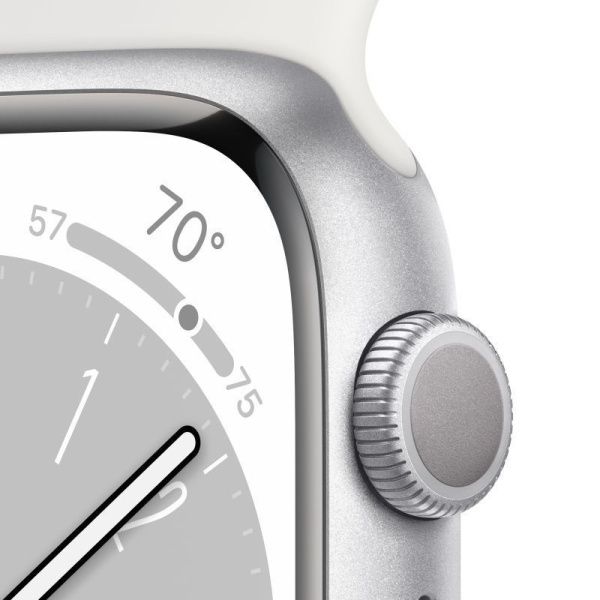 Apple Watch Series 8 45 мм, серебристый