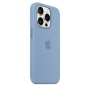 Чехол силиконовый MagSafe iPhone 15 Pro, голубой