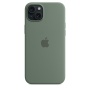 Чехол силиконовый MagSafe iPhone 15 Plus, зеленый