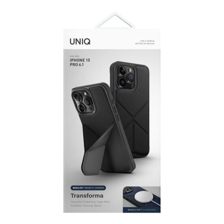 Чехол Uniq c MagSafe для iPhone 15 Pro Transforma, черный