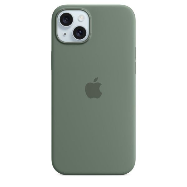 Чехол силиконовый MagSafe iPhone 15, зеленый