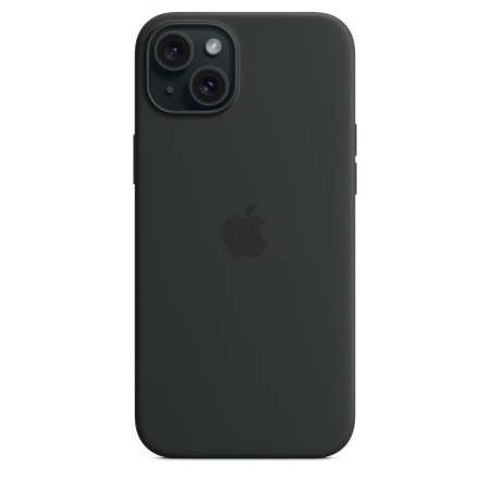 Чехол силиконовый MagSafe iPhone 15, черный