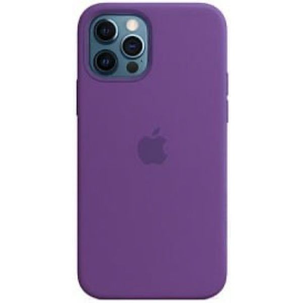 Чехол силиконовый MagSafe iPhone 12/12 Pro, фиолетовый
