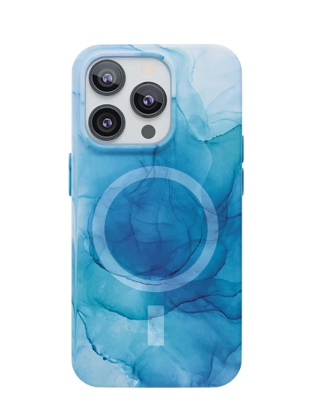 Чехол защитный “vlp” Splash case с MagSafe для iPhone 14 Pro Max, голубой
