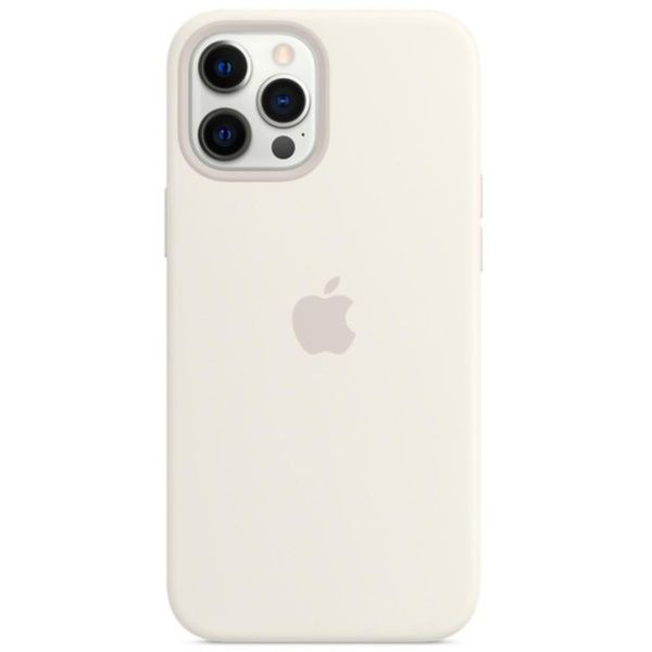 Чехол силиконовый MagSafe iPhone 12 Pro Max, белый
