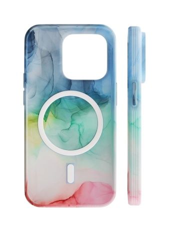 Чехол защитный “vlp” Splash case с MagSafe для iPhone 14 Pro, радужный