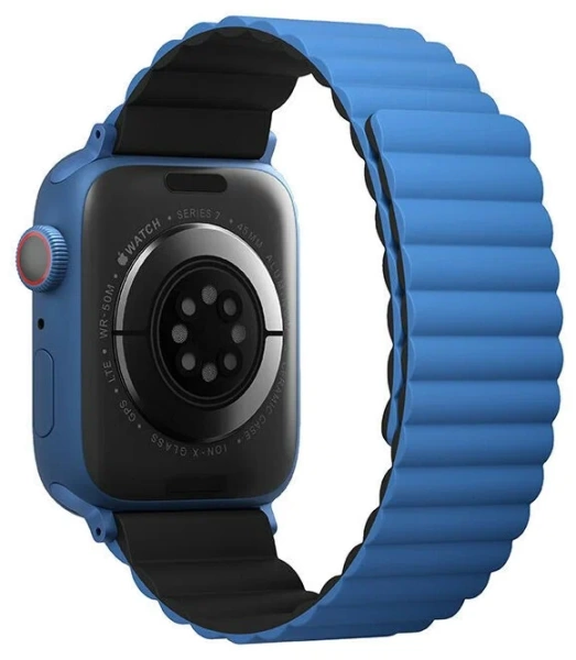 Ремешок Uniq Revix для Apple Watch 41/40/38mm, синий/черный