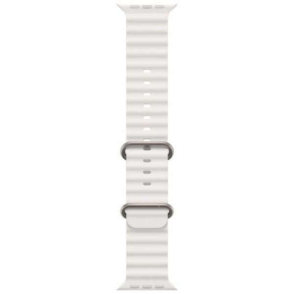 Apple Watch Ultra 2 49 мм, ремешок Ocean белого цвета