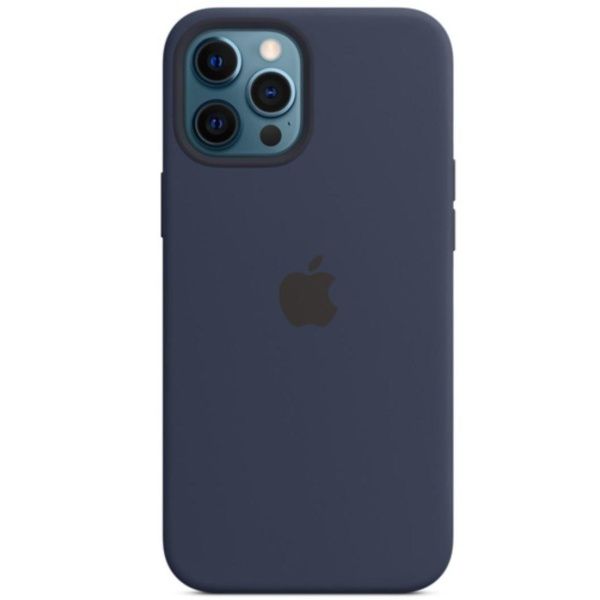 Чехол силиконовый MagSafe iPhone 12/12 Pro, синий
