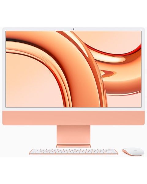 Моноблок Apple iMac 24" Retina 4,5K, M3 (8C CPU, 10C GPU, 2023), 8 ГБ, 256 ГБ SSD, оранжевый