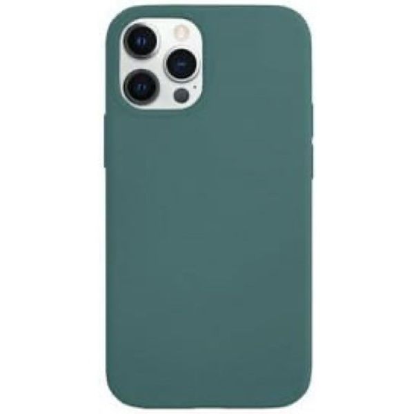 Чехол силиконовый MagSafe iPhone 12/12 Pro, тёмно-зелёный