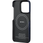 Чехол Pitaka Fusion Weaving MagEZ Case 4 для iPhone 15 Pro Max, синий