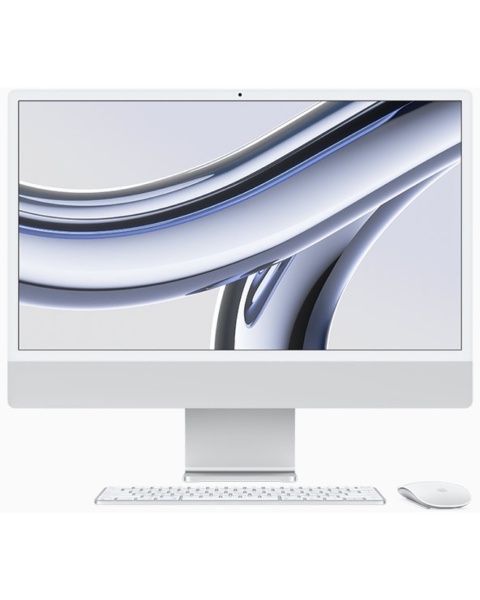Моноблок Apple iMac 24" Retina 4,5K, M3 (8C CPU, 10C GPU, 2023), 8 ГБ, 256 ГБ SSD, серебристый