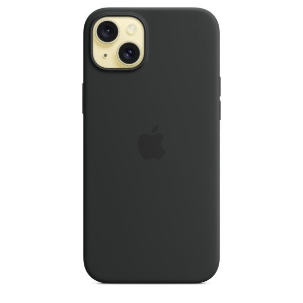 Чехол силиконовый MagSafe iPhone 15, черный