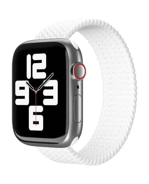 Ремешок нейлоновый плетёный "vlp" для Apple Watch 49/45/44/42mm, L/XL, 2шт, белый