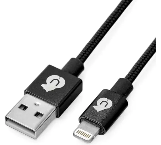 Зарядный провод uBear Force Metal USB - Lightning 1.2м, черный