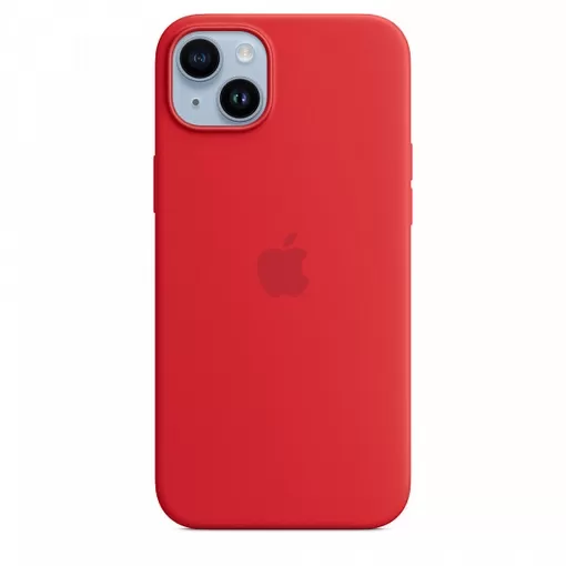 Чехол силиконовый MagSafe iPhone 14, красный