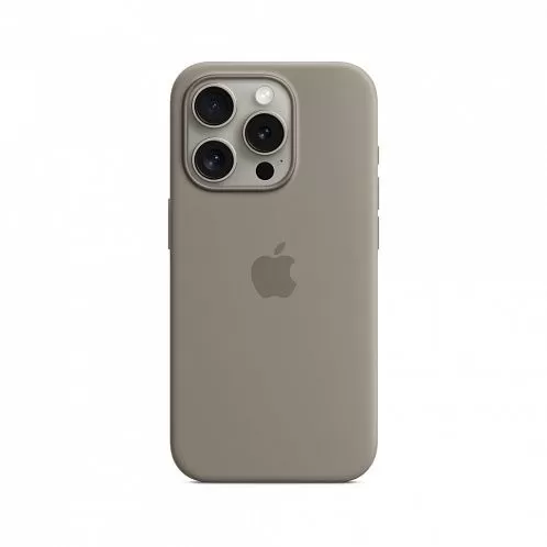 Чехол силиконовый MagSafe iPhone 15 Pro, глина